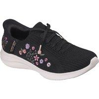 Skechers Women's Ultra Flex 4.0 Sweet Petals Trainer in Black | Size: 5