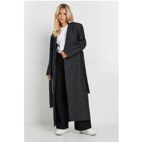 PixieGirl Women's Petite Denim Trench Coat in Black | Size: 16