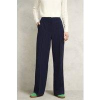 Hobbs London Women's Hadley Trouser in Navy | Size: 18
