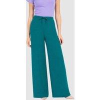 Kettlewell Women's Soft Tailored Wide Leg Trousers in Teal | Size: 12