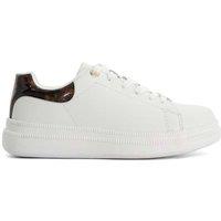 Dune London Women's 'Electron' Leather Trainers in White | Size: 6