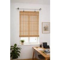 Living and Home 150cm H Natural Roll-Up Bamboo Blinds for Windows in Brown | Size: 60 cm width x 150 cm drop