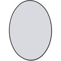 Living and Home Aluminium Alloy Framed HD Float Glass Bathroom Mirror in Black