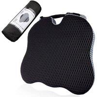 FLAVORA Car Seat Cushion Thick Wedge Memory Foam Office in Black | Size: 100 cm x 190 cm