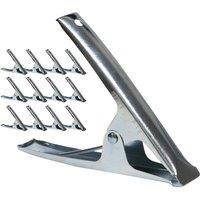 Ventryn Woodside Pack Of Heavy Duty Spring Clamps in Silver