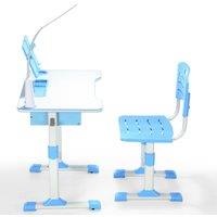 VOGREX Blue Height Adjustable Kids Study Desk Chair Set