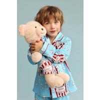 LunaMia Boy's 'Pop' Joy Pyjama Set With Matching Teddy Bear | Size: 12-13 Years