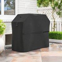 STILVORA BBQ Cover 147 x 61 x 122 cm with vents in Black