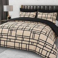 Grace Premium Microfiber Duvet Cover Set Lightweight & Breathable in Taupe | Size: Single