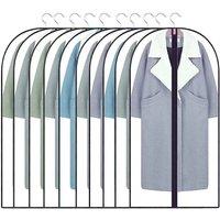 VOGREX 10 Pack Clear Polythene Garment Dust Covers UK