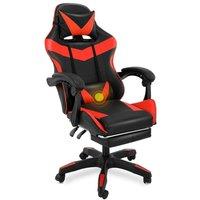 VOGREX Massage Swivel Office Gaming Chair Recliner With Footrest