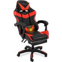 VOGREX Black & Red Ergonomic PC Gaming Chair Lumbar Support Home Seat