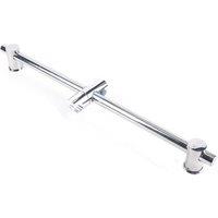 VOGREX Adjustable Stainless Steel Shower Riser Rail Slider Bracket in Silver