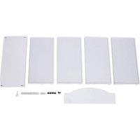 VOGREX 4-Tier Magazine Pamphlet Display Rack Reception Newspaper Organizer in White