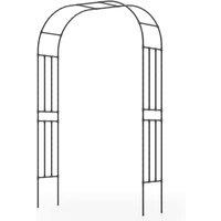 Havendro Metal Arbor Trellis Climbing Plants Garden Arch Trellis in Black