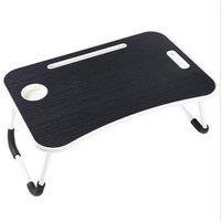 Havendro Black Folding Laptop Bed Table Cup Holder Lap Standing Desk Tray