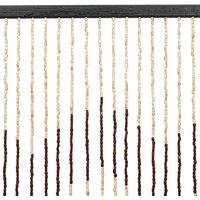 Havendro Door Curtain 31 Strands of Beads Wooden Curtain With 2 Hanging Rings