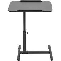 Havendro Desk Rolling Laptop Table Adjustable Hospital Home Bed Table in Black
