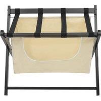 Havendro Modern Folding Luggage Rack Luggage Stand Luggage Holder For Bedroom in Black