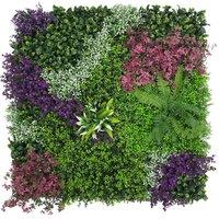 INMTFEI Artificial Hedge Panel 100x100cm Faux Green Wall Privacy Screen | Size: 1 Pack