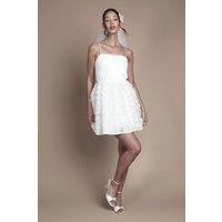 Coast Women's Pleat Bodice Jewell Strap Mini Dress in Ivory | Size: 12