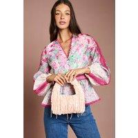 Coast Women's Lara Sequin Grab Bag in Blush