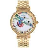 Bertha Women's Emily Mother-Of-Pearl Bracelet Watch in Gold