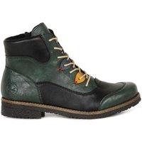 Rieker Women's 'Compass' Lace Up Ankle Boots in Dark Green | Size: 7.5