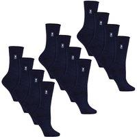 Heat Holders Women's 12 Pairs Ultra Lite Soft Thermal Socks in Indigo | Size: 4-8