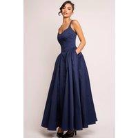 Jaded Rose Women's Cerra Navy Sweetheart Gown Maxi Dress | Size: 10