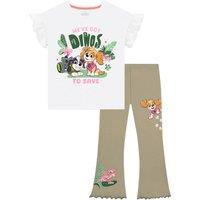 Paw Patrol Girl's Skye & Rex T-Shirt & Flared Leggings Set | Size: 2-3 Years