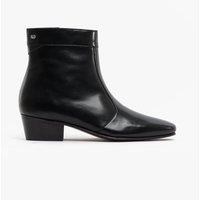 Club Cubano Men's Caesar Zip Cuban Heel Ankle Boots in Black | Size: 11