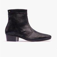 Club Cubano Men's Caesar Zip Cuban Heel Ankle Boots in Black | Size: 7