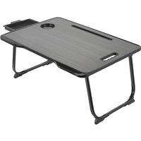 Garden Sanctuary Foldable Laptop Bed Table with Drawer in Black