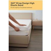 Living and Home Ultra-soft Waterproof Fitted Sheet in White | Size: Single Fitted