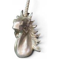 Minster Stylish Living Ltd 51cm Unicorn Head - Wall Decoration - Resin - L28xW45xH45 cm - Silver