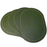 Coopers of Stortford Set of 4 Reversible Wipe Clean PVC Placemats in Green
