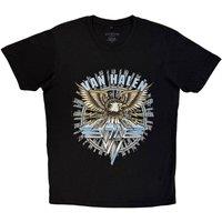Rock Off officially Licensed Products Van Halen Eagle Premium Carbon T-Shirt in Black | Size: Medium