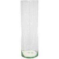 Lemon Pavilion Furniture and Decor Cylinder Lantern with Sand - Glass - L12 x W12 x H31 cm - Clear