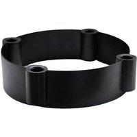 Lemon Pavilion Furniture and Decor Centrepiece Candle Holder - Mild Steel - L25 x W25 x H7 cm - Black