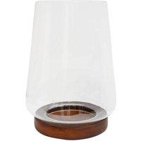 Lemon Pavilion Furniture and Decor Harvey Tapered Dome Lantern - Walnut - L20 x W20 x H25.5 cm - Brown