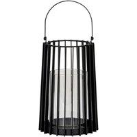 Lemon Pavilion Furniture and Decor Lynk Medium Lantern and Candle Holder - L18 x W18 x H40 cm - Black