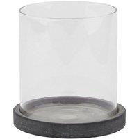 Lemon Pavilion Furniture and Decor Amalfi Hurricane Lantern - Ceramic - L14 x W14 x H14 cm - Grey