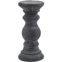 Lemon Pavilion Furniture and Decor Amalfi Small Column Candle Holder - Ceramic - L10 x W10 x H20cm - Grey