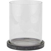 Lemon Pavilion Furniture and Decor Amalfi Large Hurricane Lantern - Ceramic - L18 x W18 x H21 cm - Grey