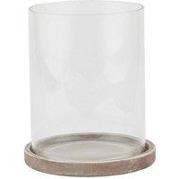 Lemon Pavilion Furniture and Decor Siena Large Hurricane Lantern - Ceramic - L18 x W18 x H21 cm - Brown