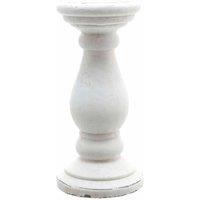 Lemon Pavilion Furniture and Decor Large Candle Holder - Ceramic - L18 x W18 x H38 cm - Matt White