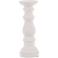 Lemon Pavilion Furniture and Decor Small Column Candle Holder - Ceramic - L12 x W12 x H31 cm - Matt White