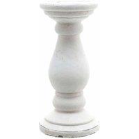 Lemon Pavilion Furniture and Decor Small Candle Holder - Ceramic - L11 x W11 x H23 cm - Matt White