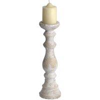Lemon Pavilion Furniture and Decor Large Candle holder - Stone - L12 x W12 x H40 cm - Cream
